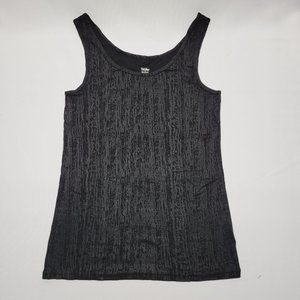 Mossimo Women's Large Black Embossed Tank Top